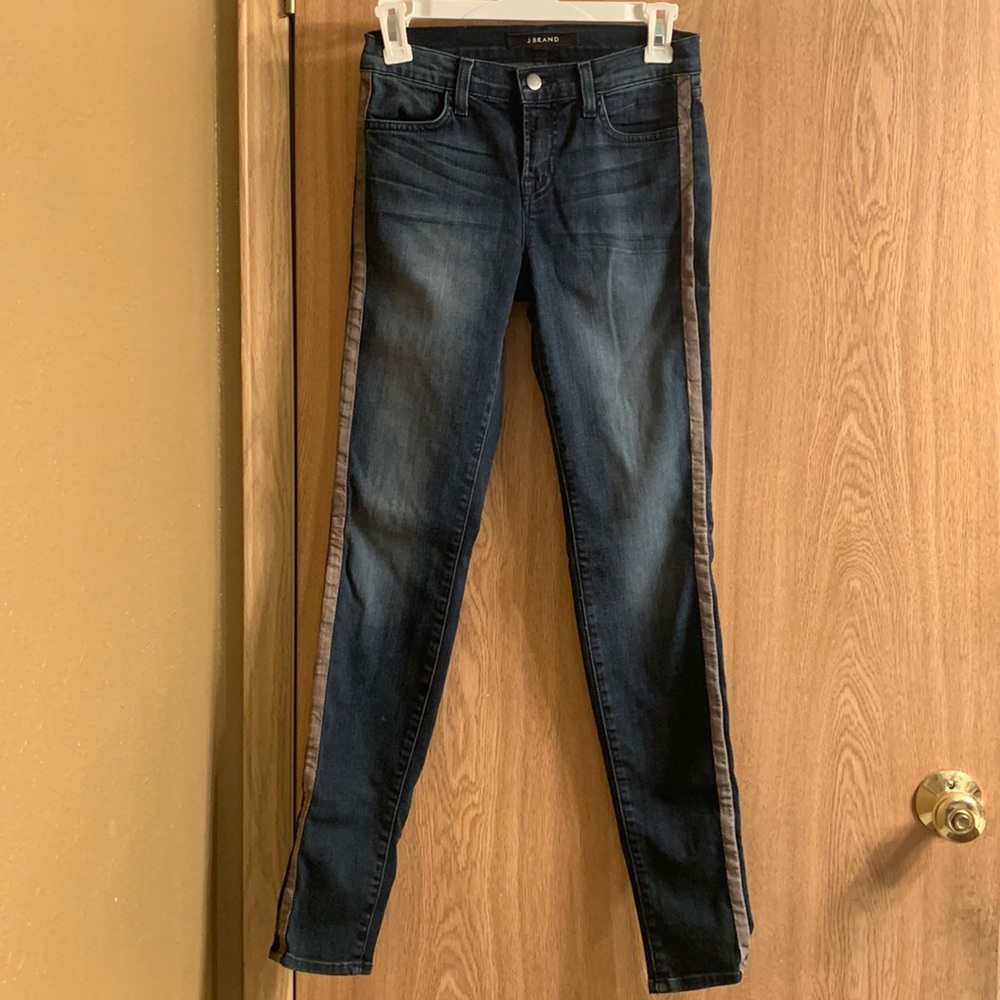 Blue J Brand Denim- Kacie Wicked Skinny Jeans with suede side detail